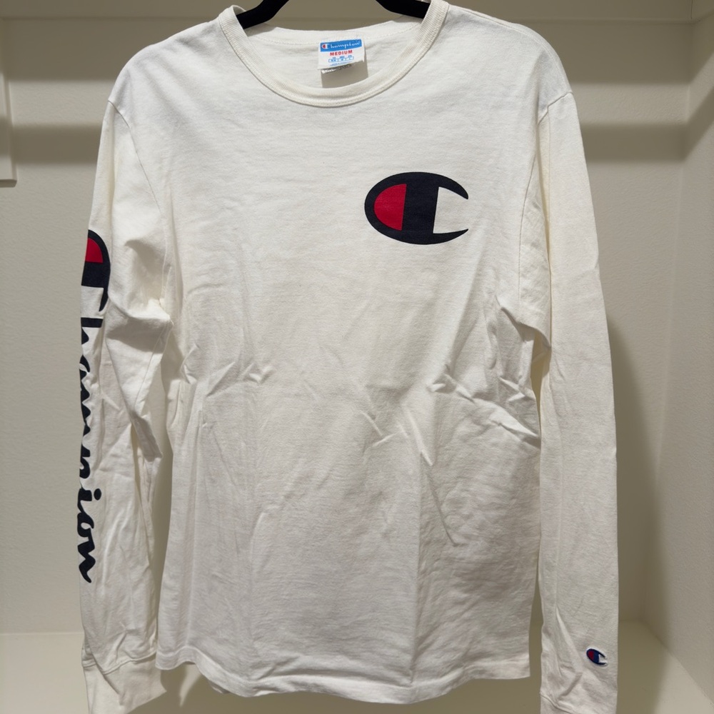Champion Long Sleeve Logo Tee